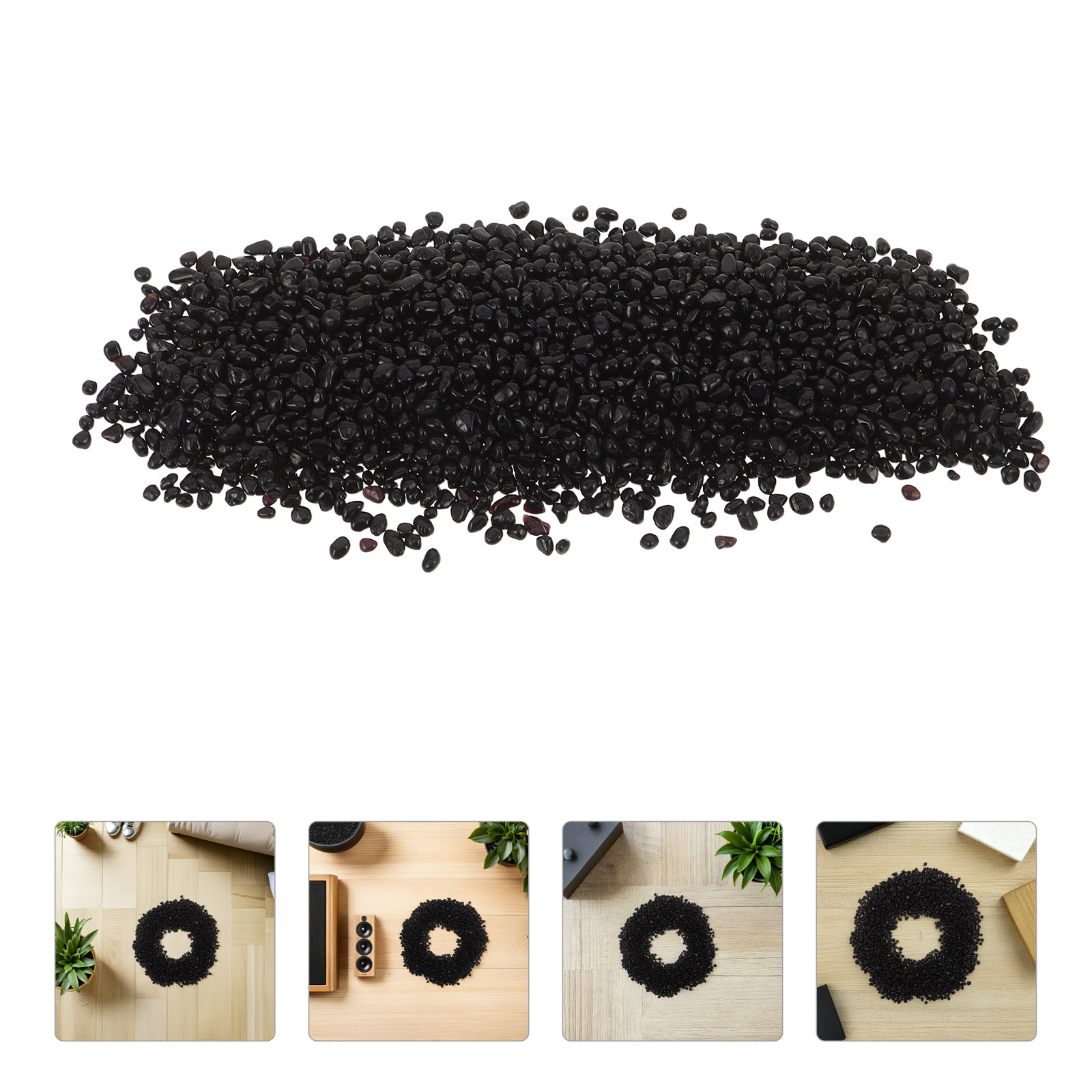 Planted Aquarium With Gravel - Черный гравий для аквариума, мелкий гладкий