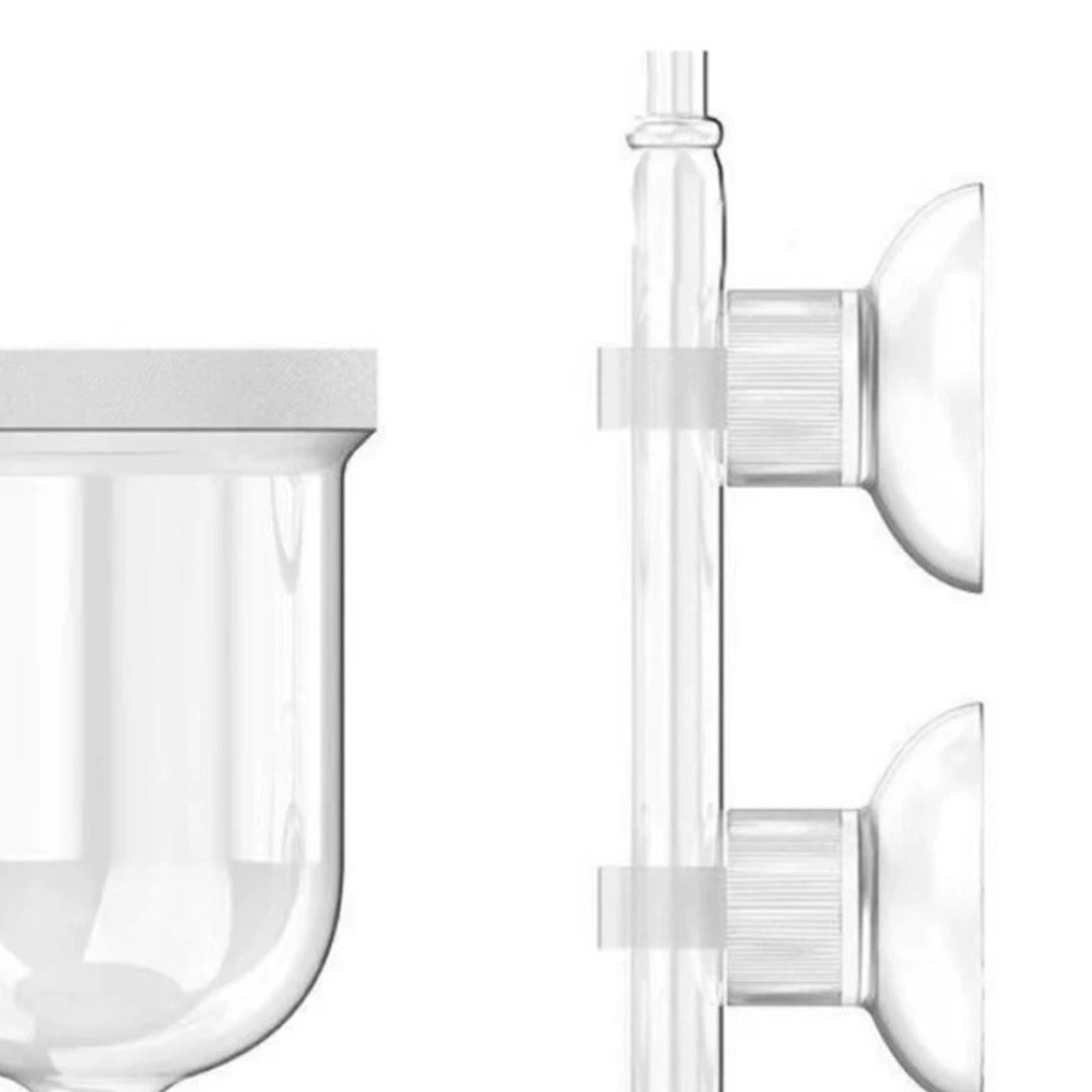 Planted Aquarium Co2 System - Стеклянный диффузор CO2 прозрачный с присоской