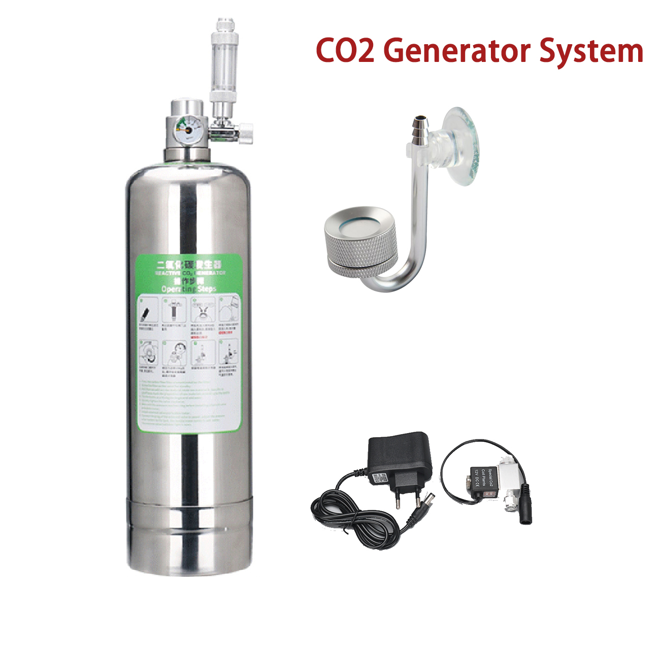 Комплект системы генератора CO – обзор и цена Planted Aquarium Co2 System