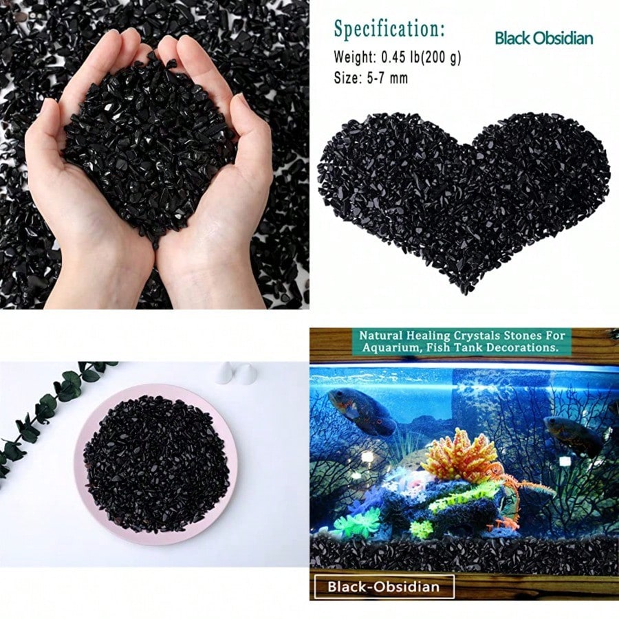 Натуральные черные обсидиановы – обзор и цена Planted Aquarium With Gravel